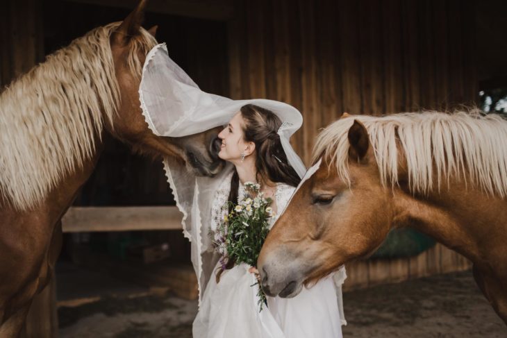 Titelbild Blog Naturverbundene Hochzeitsfotograf - Naturverbundene Hochzeit mit Pferden in Niederösterreich