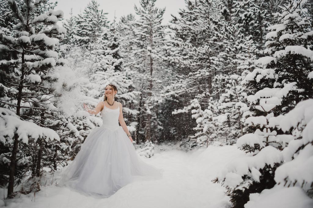 Trash the Dress Winter Schnee 006 - After Wedding Shooting im Winter
