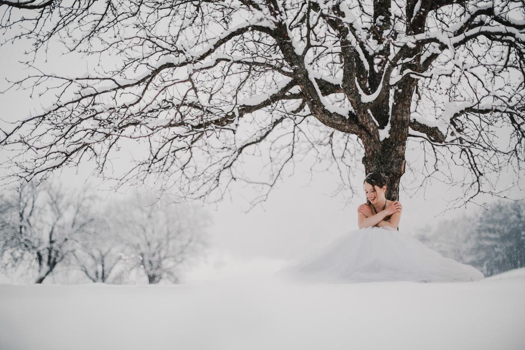 Trash the Dress Winter Schnee 027 - After Wedding Shooting im Winter