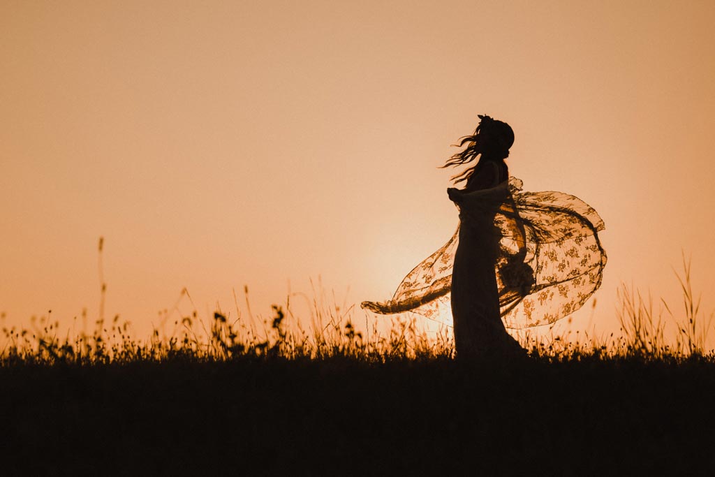 Boho Hochzeit braut sonnenuntergang boho hochzeit - Boho Hochzeit