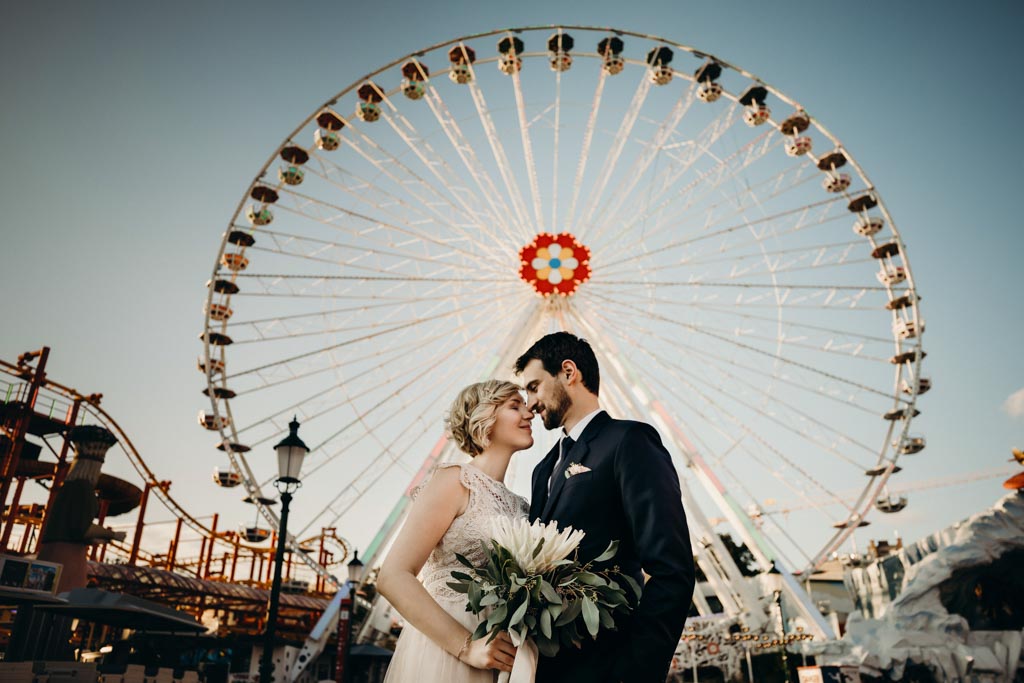 Elopement Hochzeit brautpaar prater wien elopement hochzeit - Elopement Hochzeit